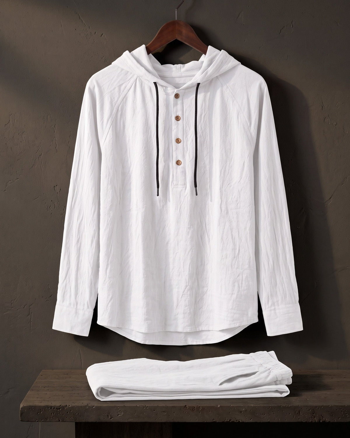Vittorio Linen Hoodie Set